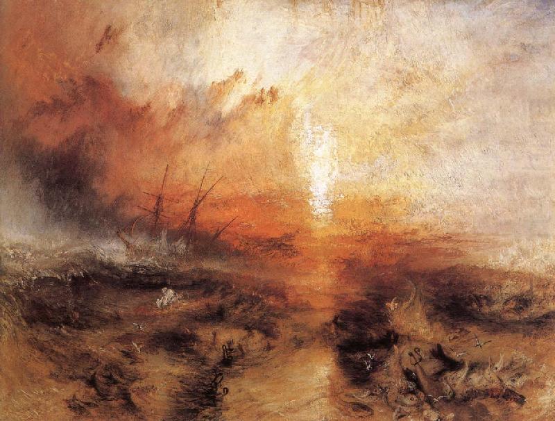 J.M.W. Turner Slavers throwing overboard the Dead and Dying china oil painting image